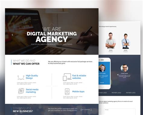 Digital Marketing Agency Website Digital Marketing Agency Landing Page