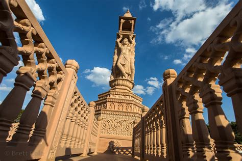 brett cole photography beautifully carved sculpture in a courtyard at the nareli jain temple