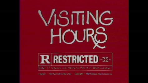 Visiting Hours 1982 Hd Trailer 1080p Youtube