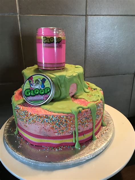 Slime Party Cake Party Cakes Slime Party Cake