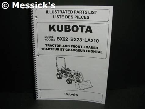 Kubota Bx1800bx2200bx22 And Bx23 Parts Manual Part 97898 41391