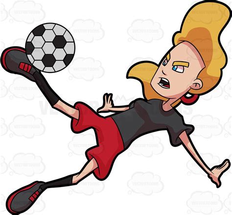Girl Kicking Soccer Ball Clipart Free Download On Clipartmag