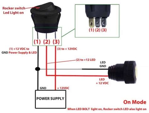 The round rocker switch has different switches inside of it then the rectangle rocker switch. Led Toggle Switch Wiring Diagram