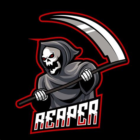 Reaper Mascot Logo Gaming Vector Illustration 6988688 Vector Art At