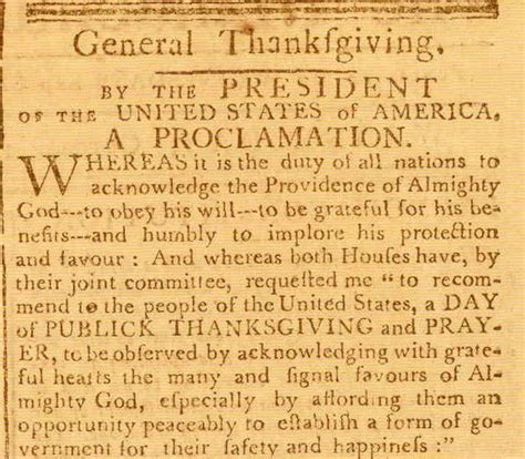 President george washington declared thursday, november 26, 1789 as a day of public thanksgiving and prayer. IRD: Thanksgiving "the supreme season for gratitude for ...