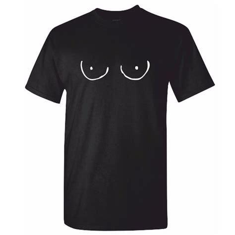 Mens Funny MAN BOOBS Tshirt Boobies Moobs T Shirt Titties Joke Adult