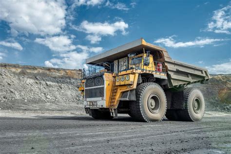 Large Quarry Dump Truck Transport Industry Stock Image Image Of