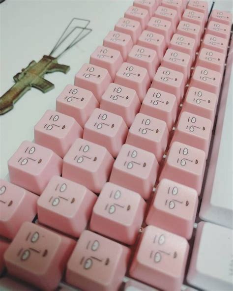 An Ok Looking Keyboard Keyboard Pink Aesthetic Pastel Pink Aesthetic