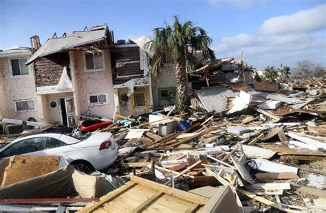 ‘unimaginable Destruction Hurricane Smashes Rows Of Houses The