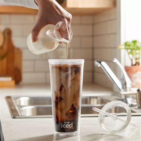 Keurig now offers a dedicated iced coffee button on its elite model coffee maker that brews a smaller, stronger cup of hot coffee so that the flavor doesn't get diluted when you pour it over ice. Mr. Coffee Now Sells An Iced Coffee Maker - Simplemost
