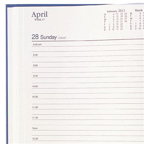 Collins Kingsgrove A4 Day To Page Diary 141p59 Blue