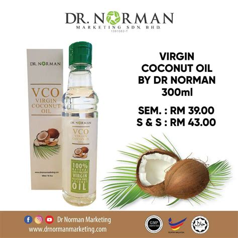 Dr Norman VCO Virgin Coconut Oil Minyak Kelapa Dara ML