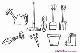 Garden Drawing Tools Coloring Pages Gardening Colour Hand Handy Manny Tool Print Sketch Cultivator Utensils Lawn Getdrawings Drawings sketch template