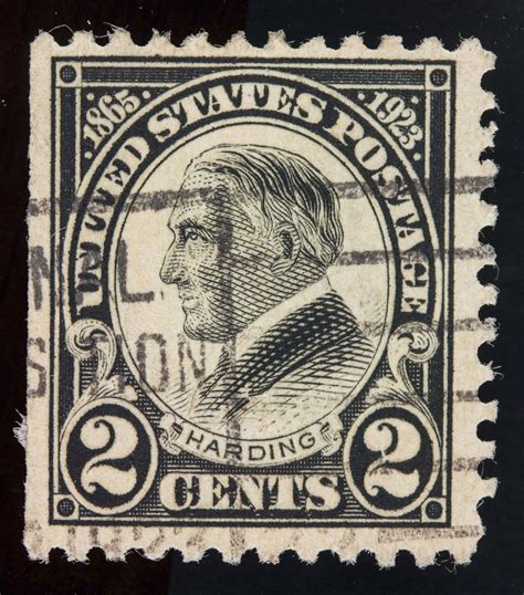 Rare 1923 Us 2 Cents Harding Stamp Perf 11 613