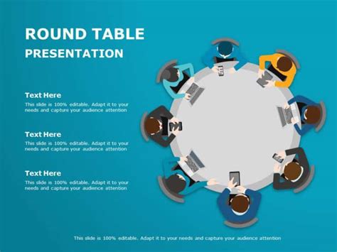 Round Table Conference 05 Powerpoint Template Slideuplift