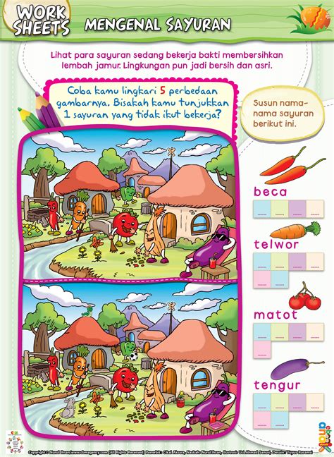 Lembar kerja id menyediakan materi belajar siap pakai dalam bentuk printable mewarnai huruf besar dan huruf kecil. Lembar Kerja Kegiatan Tema Lingkunganku Paud | Revisi Id
