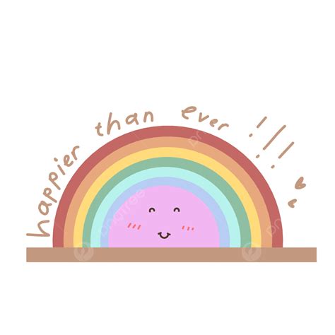 Cute Rainbows Vector Png Images Cute Rainbow Cartoon Decorative