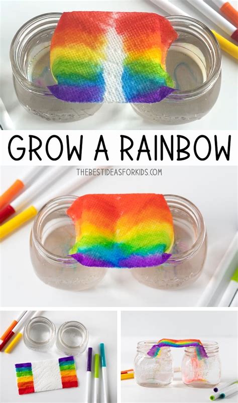 Grow A Rainbow Experiment Rainbow Activities Rainbow Experiment