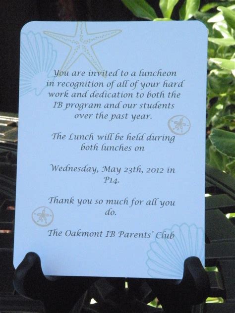 Free sample lunch invitation letter template. My Paper Paradise ...: Teacher Appreciation Luncheon Invite