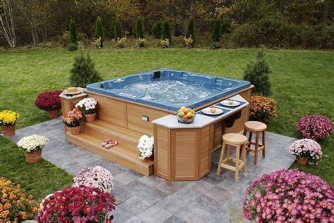 This Outdoor Hot Tub Made With Wood Is Beautiful Comfortable And