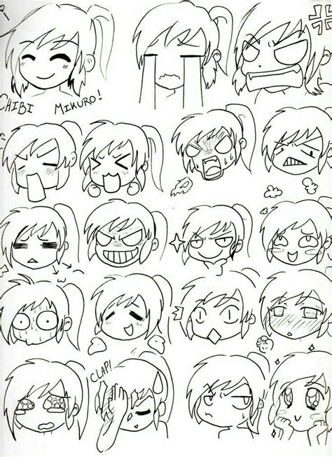 R Sultat De Recherche D Images Pour Expression Visage Chibi Chibi Drawings Anime Drawings