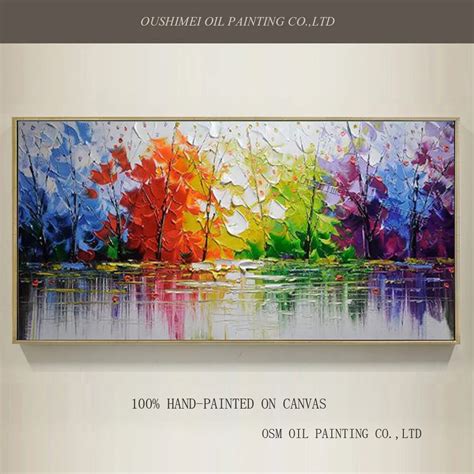 Buy Wholesale High Quality Abstract Trees Oil Painting