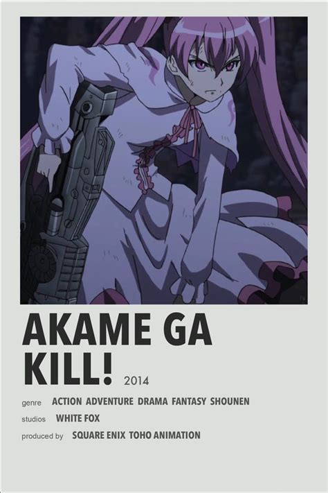 Akame Ga Kill Best Anime Shows Film Posters Minimalist Anime