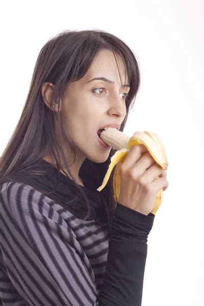 Belle Femme Sexy Manger De La Banane Image Libre De Droit Par Rvas © 56813293