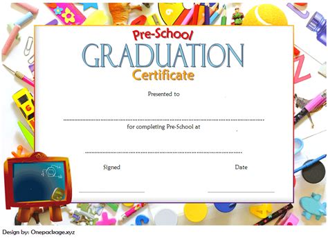 Preschool Graduation Certificate Editable Free Version 1 Regarding Free