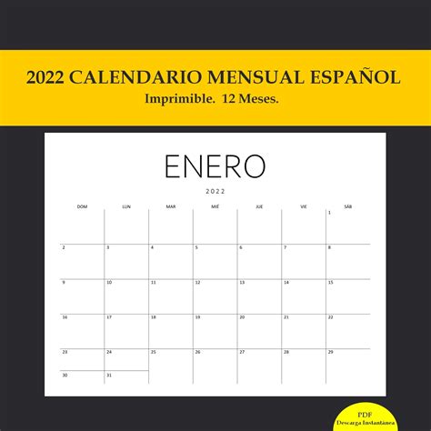 Calendario Mensual Del 2022 All In One Photos