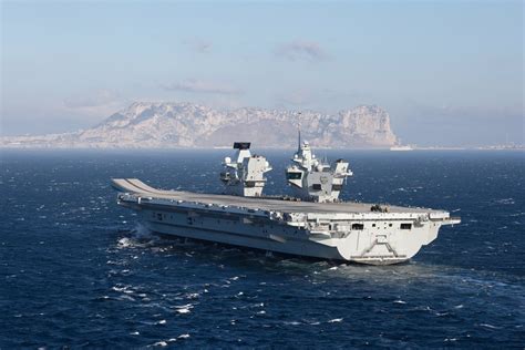 Britains Newest Aircraft Carrier Hms Prince Of Wales Docks In