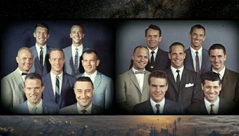 Mercury 7 Astronauts And The Cast Of The Right Stuff Project Mercury