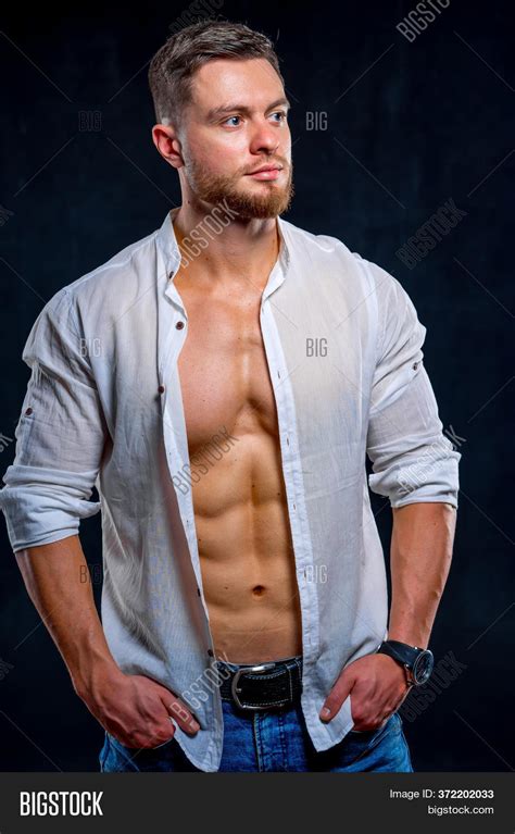 Super Sexy Man Tan Abs Image And Photo Free Trial Bigstock