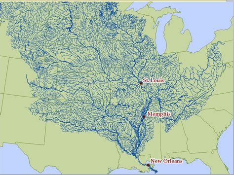 The Mississippi River And Its Tributaries R MapPorn