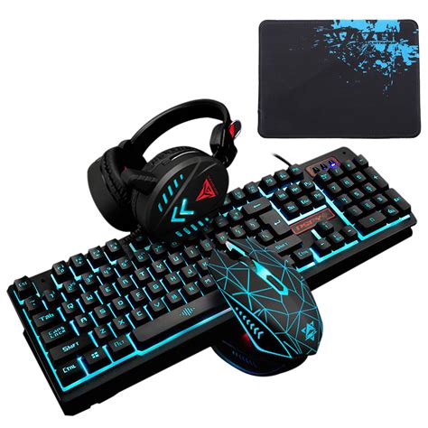 8 видео 11 430 просмотров обновлен 3 сент. Gaming Keyboard and Mouse Combo with Headset, K59 RGB ...