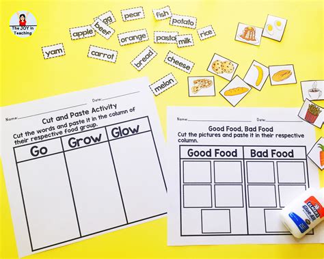 Go Grow Glow Foods Laminated Educational Wall Charts