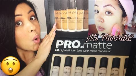 Primera Impresión LA Girl Pro Matte Base de Maquillaje Economica YouTube