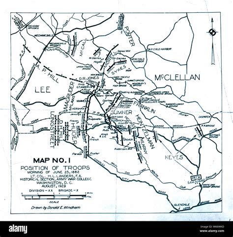 Civil War Maps 2208 Seven Days Battles Virginia June 25 July 1 1862