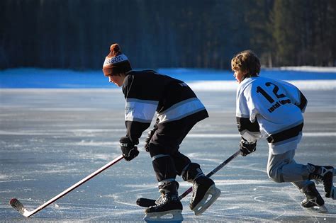 Hockey is a sport in which two teams play against each other by trying to manoeuvre a ball or a puck into the opponent's goal using a hockey stick. Underground Pond Hockey in Lake Tahoe | Granger Group