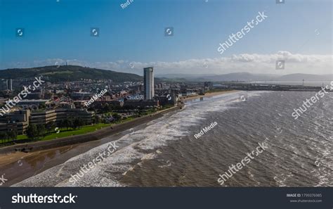 Aerial View Swansea Bay City Centre Stock Photo 1799376985 Shutterstock