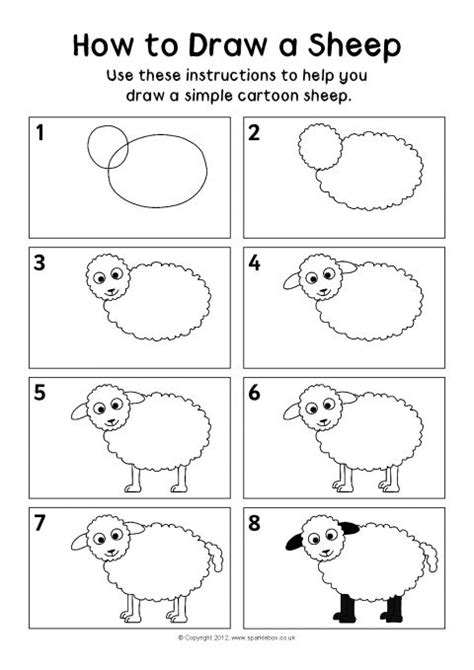 Feb 12, 2021 · kids will have fun learning about farm animals and their homes with this fun, free printable farm activity for toddlers, preschoolers, kindergartners, and grade 1 students. How to Draw a Sheep Instructions Sheet (SB8231) - SparkleBox