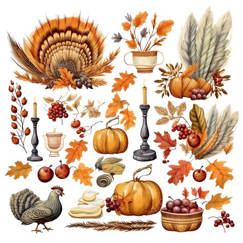 happy thanksgiving with a selection of elements in warm tones thanksgiving dinner thanksgiving