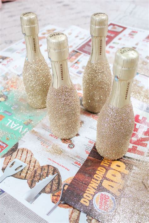 Glitter Bottles Diy How To Make Your Own Glitter Champagne Bottles
