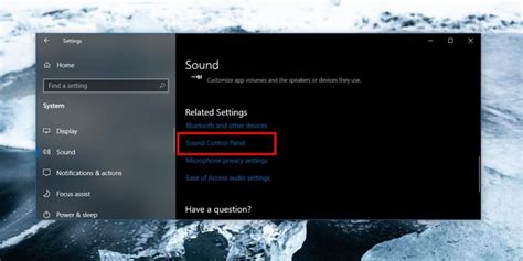 How To Access Control Panel Sound Settings On Windows 10 1903 Next