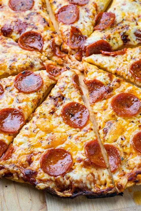 Pour yeast mixture into the center then stir with a firm spatula until the dough comes together. Chicago Style Thin Crust Pizza | Recipe | Pizza recipes ...