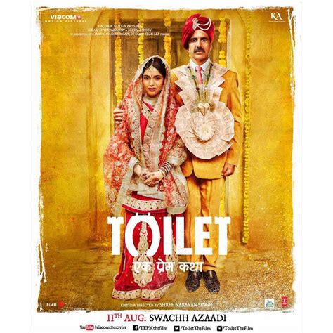 toilet ek prem katha dialogues and movie posters akshay kumar bhumi pednekar
