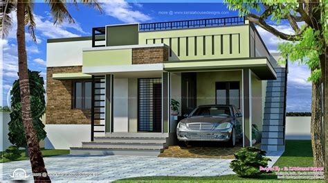 It also features a flat roof concrete which is a good substitute for a traditional galvanized roofing. 110 square meter small single floor home - Kerala home ...
