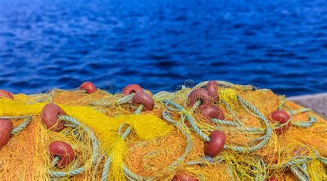 Fishing Net By The Sea Stock Image Image Of Marine Ocean 79774295