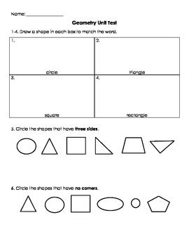 Circles p, q and r are all tangent to one another. Geometry Unit Test by Lindsey Cagle | Teachers Pay Teachers