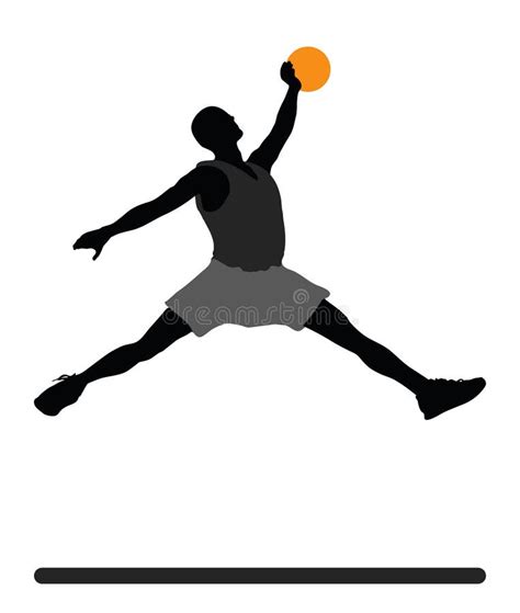 Silhouette De Joueur De Basket Illustration De Vecteur Illustration